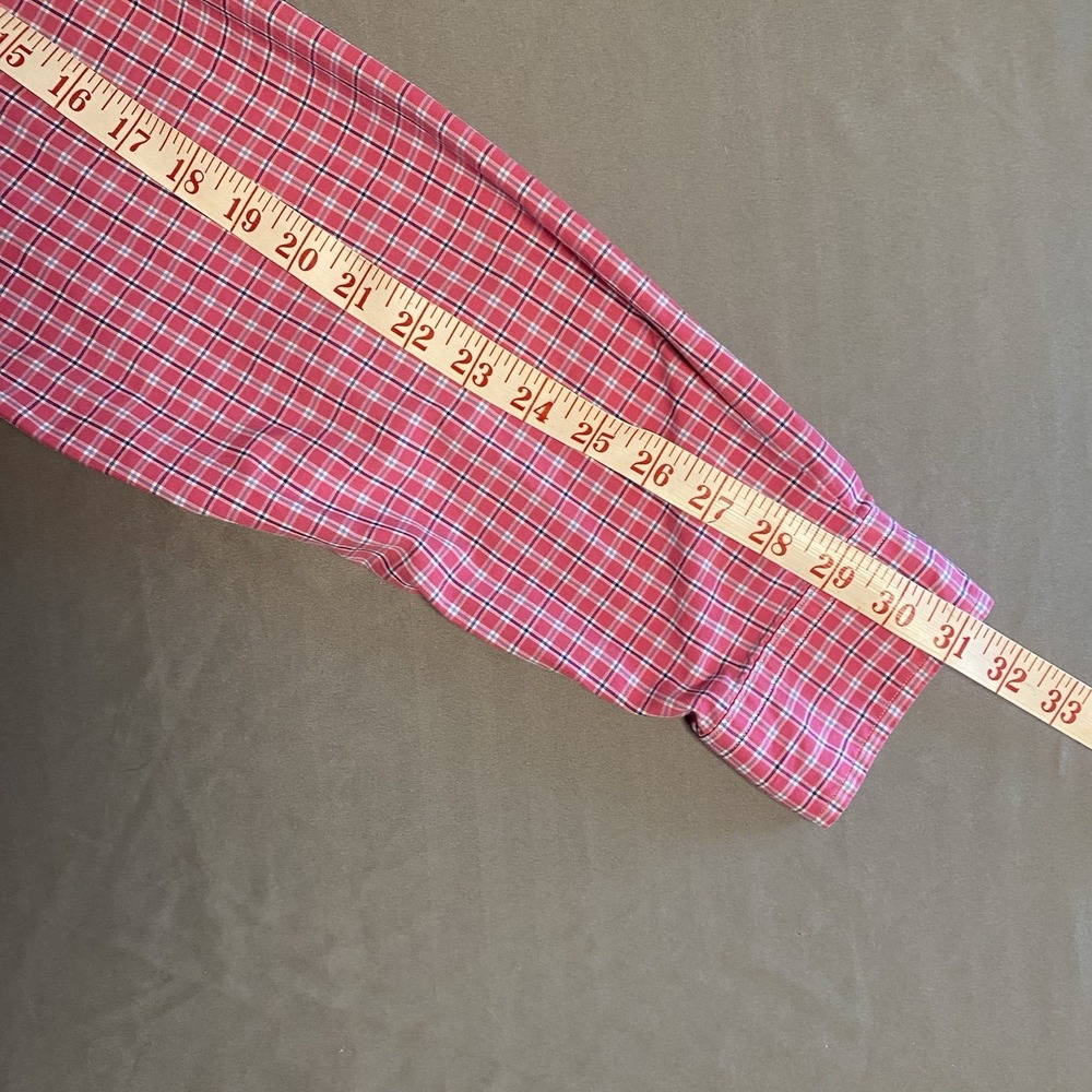 RALPH LAUREN Pink Multicolor Plaid Classic Fit Long Sleeve Button Up Shirt L - Picture 6 of 10